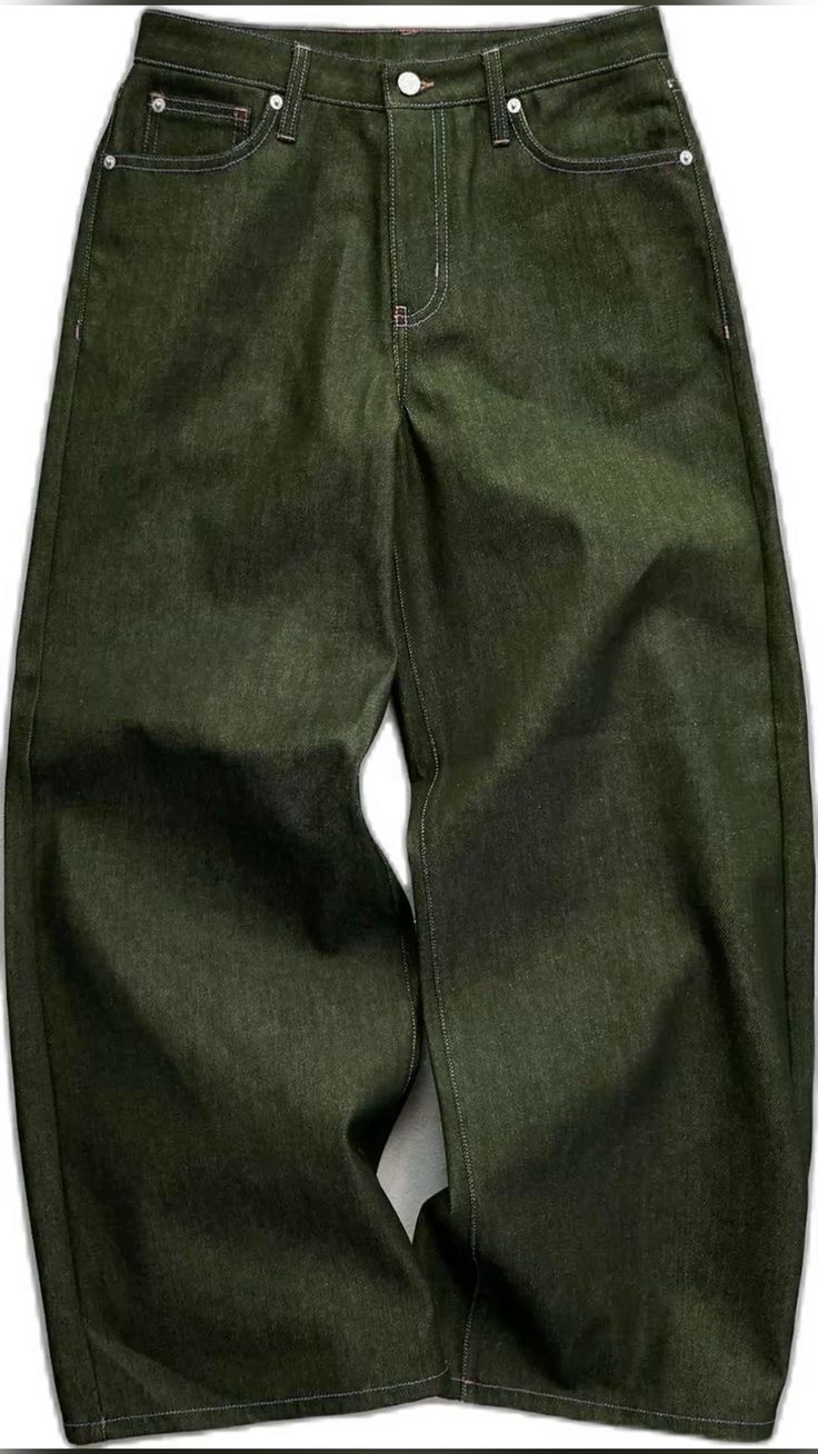 Green Heavyweight Construction Denim