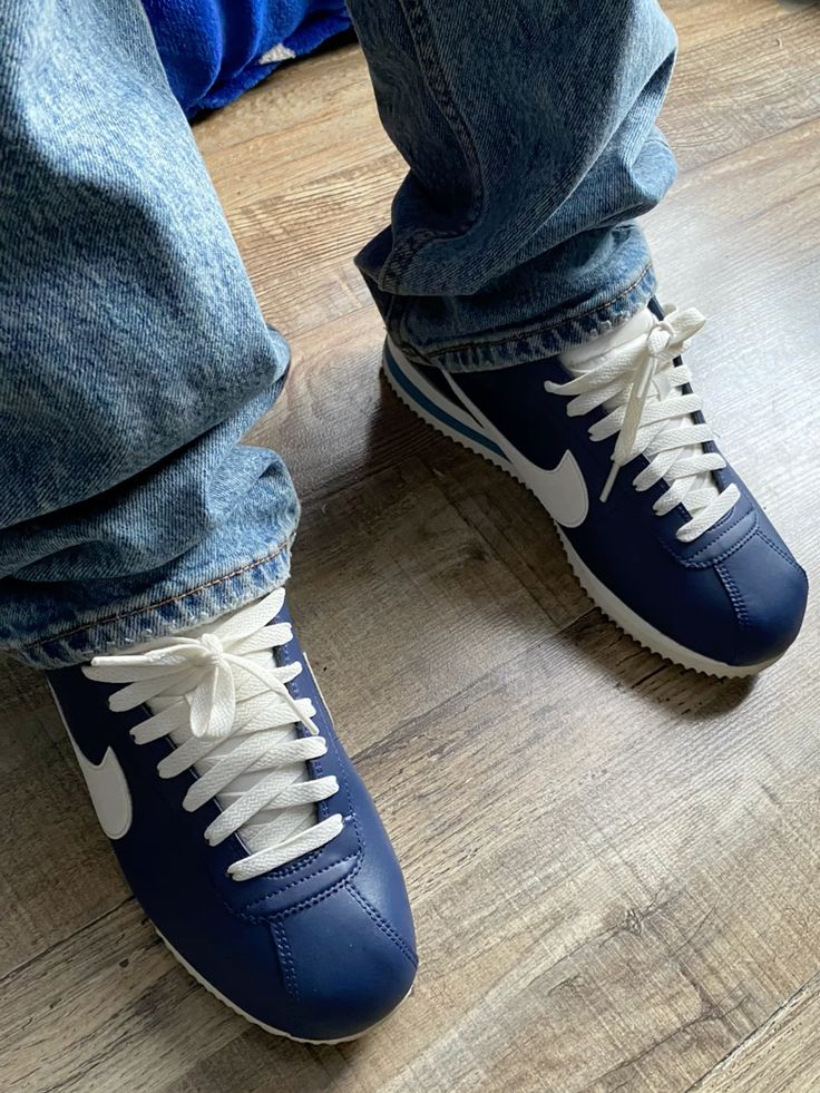 Blue Nike Sneakers